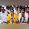 LS polls: Smriti Irani holds roadshow in Amethi before filing nomination Smriti Irani