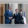 Aleksandar Vucic, Serbia president, Emmanuel Macron Aleksandar Vucic, Serbia president, Emmanuel Macron