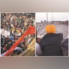 Farmers protest at Tikri border near New Delhi, on January 26, 2021 (left); Farmers protest near the Haryana-Punjab state border in Rajpura, Punjab on February 16, 2024 Farmers protest at Tikri border near New Delhi, on January 26, 2021 (left); Farmers protest near the Haryana-Punjab state border in Rajpura, Punjab on February 16, 2024