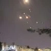 Objects seen in the sky over Israel from Amman in Jordan, after Iran unleashed a drone and missile attack  | Photo: REUTERS
