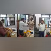 A couple in Madhya Pradesh, perform 'aarti' of police officer A couple in Madhya Pradesh, perform 'aarti' of police officer