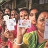 Voters at a polling station in Agartala on Friday. (Photo: PTI)