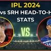 SRH vs RCB head-to-head stats