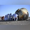China's three astronauts return to earth after six months in space Workers open up the capsule of the Shenzhou-17 manned spaceship after it lands successfully at the Dongfeng landing site in north China's Inner Mongolia Autonomous Region, Tuesday, April 30, 2024 (Photo: AP/PTI)