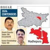 Madhepura, Dinesh Chandra Yadav: JDU (incumbent), Kumar Chandradeep Yadav: RJD Madhepura, Dinesh Chandra Yadav: JDU (incumbent), Kumar Chandradeep Yadav: RJD