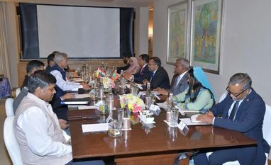 India-Maldives ties based on mutual interests, sensitivity: Jaishankar S Jaishankar with Maldives foreign minister Mossa Zammer in Delhi