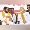 PM Modi with Eknath Shinde, Nandurbar, Maharashtra PM Modi with Eknath Shinde, Nandurbar, Maharashtra