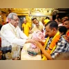 arvind kejriwal at hanuman temple arvind kejriwal at hanuman temple