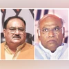 BJP President J P Nadda & Congress President Mallikarjun Kharge BJP President J P Nadda & Congress President Mallikarjun Kharge