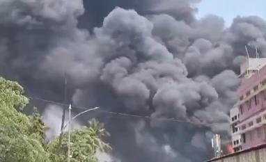 7 killed in boiler blast fire at Dombivli chemical factory in Thane A major fire breaks our after boiler blast at a chemical factory in Dombivli | Photo: ANI