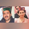 Congress candidate Vikramaditya Singh (left) and BJP candidate Kangana Ranaut for Mandi Lok Sabha consituency Congress candidate Vikramaditya Singh (left) and BJP candidate Kangana Ranaut for Mandi Lok Sabha consituency