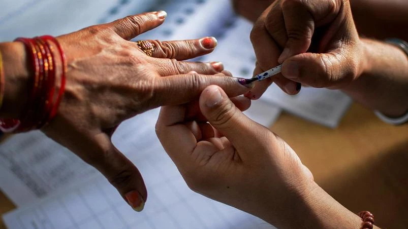 Verkiezingen, stemmen, Lok Sabha-verkiezingen Verkiezingen, stemmen, Lok Sabha-verkiezingen