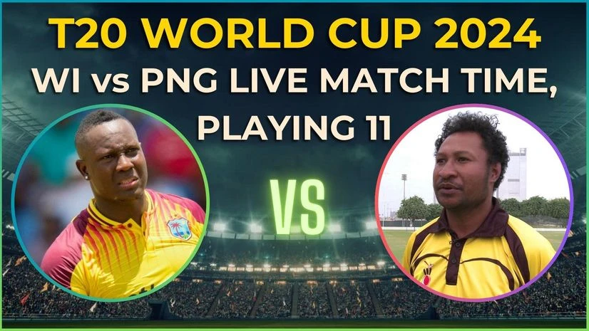 ICC T20 World Cup 2024 today's match: West Indies vs Papua New Guinea ICC T20 World Cup 2024 today's match: West Indies vs Papua New Guinea