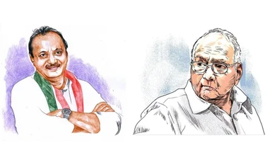 Ajit Pawar vs Sharad Pawar Ajit Pawar and Sharad Pawar (File Image)