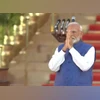Modi takes 3rd time oath as PM in white kurta, churidar with blue jacket Narendra Modi to take oath for the third consecutive term as the Prime Minister along with his Cabinet