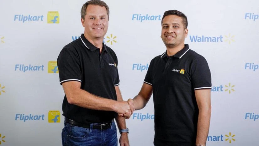 Walmart CEO Doug McMillon & Flipkart co-founder Binny Bansal Walmart CEO Doug McMillon & Flipkart co-founder Binny Bansal