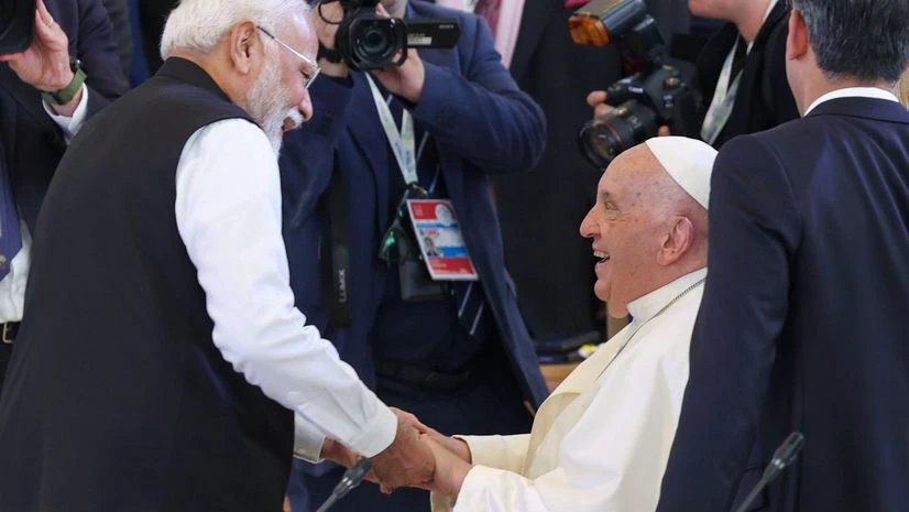 PM Modi meeting Pope Francis G7 summit