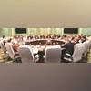 Finance Minister Nirmala Sitharaman at a meeting with industry leaders on Thursday. (Photo: PTI)