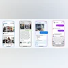 A collage of images shows various features of Meta AI. A collage of images shows various features of Meta AI.