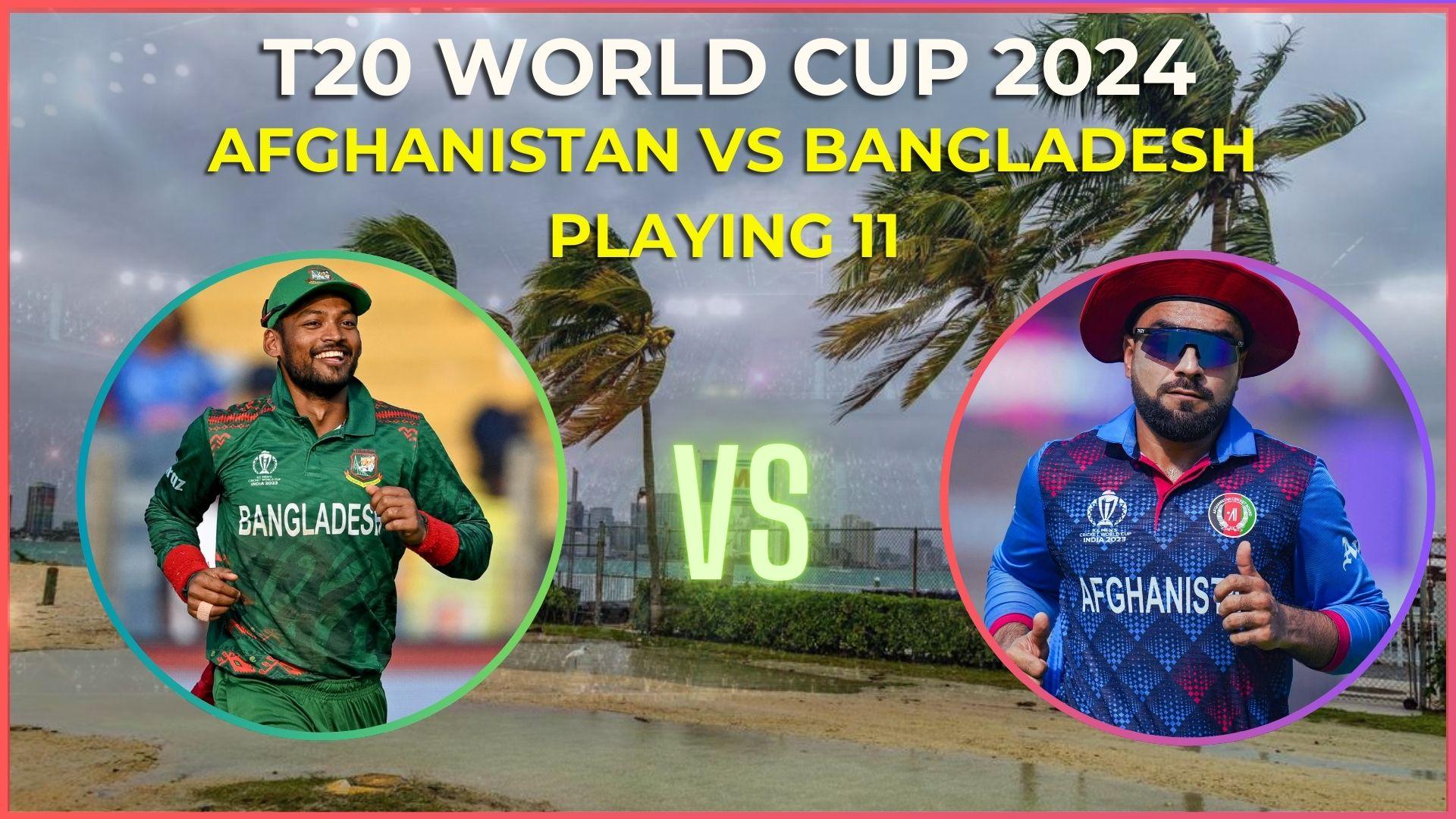 T20 World Cup 2024 Super 8: AFG vs BAN Playing 11, live streaming 