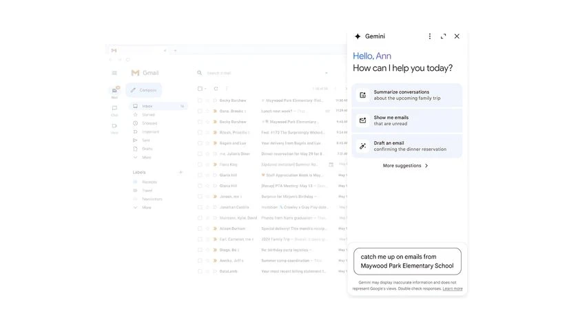 Gemini on the side Panel Gemini on the side Panel