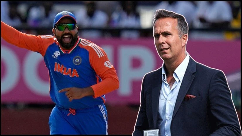 Rohit Sharma, Michael Vaughan Rohit Sharma, Michael Vaughan
