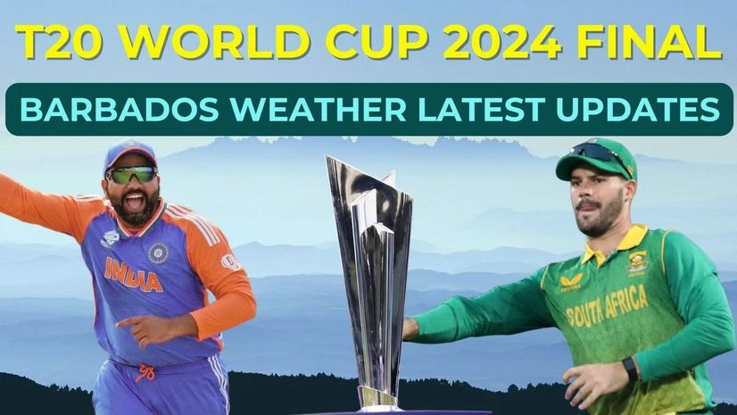 India vs South Africa final live weather forecast today India vs South Africa final live weather forecast today
