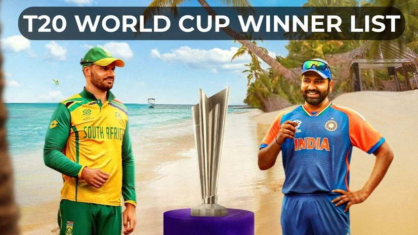 ICC Men's T20 World Cup 2024 winner list ICC Men's T20 World Cup 2024 winner list