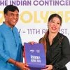 Union Minister of Youth Affairs and Sports Mansukh Mandaviya and boxer Mary Kom