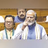 New Delhi: Prime Minister Narendra Modi replies to the Motion of Thanks on the President's Address in the Lok Sabha during the ongoing Parliament session, in New Delhi, Tuesday, July 2, 2024. (Photo: PTI) New Delhi: Prime Minister Narendra Modi replies to the Motion of Thanks on the President's Address in the Lok Sabha during the ongoing Parliament session, in New Delhi, Tuesday, July 2, 2024. (Photo: PTI)