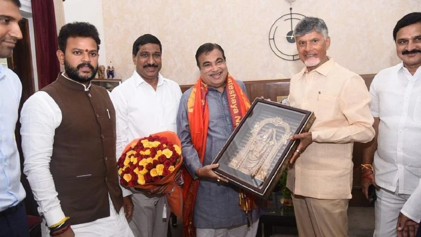 Chandrababu Naidu, Nitin Gadkari Chandrababu Naidu, Nitin Gadkari