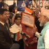 Modi russia, modi visit to russia, modi greeting people, modi with indians