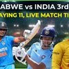 India vs Zimbabwe Playing 11 today
