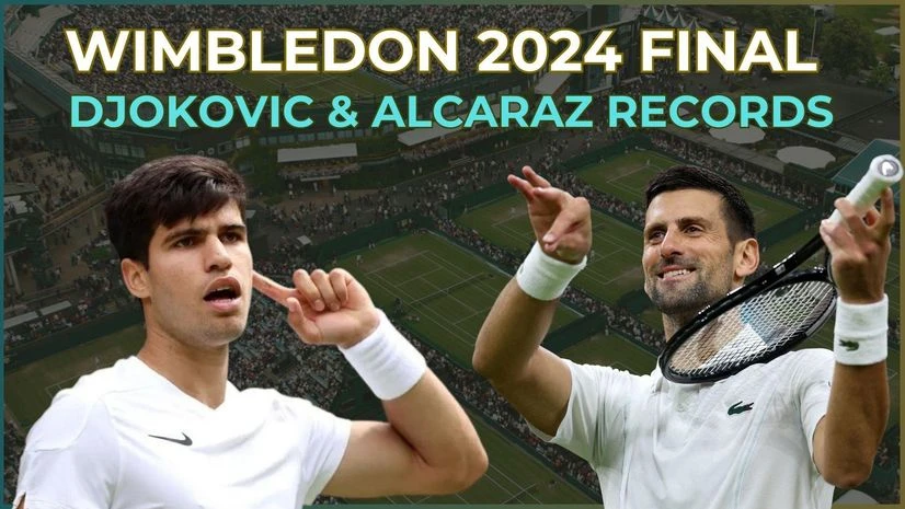 Novak Djokovic vs Carlos Alcaraz final match in Wimbledon 2024 Novak Djokovic vs Carlos Alcaraz final match in Wimbledon 2024