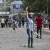 Protest, Bangladesh Protest, Student clash, Stone Pelting, stone