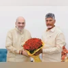 Andhra CM Naidu meets Amit Shah, briefs him on state's fiscal issues Andhra CM N Chandrababu Naidu (right) met Home Minister Amit Shah in New Delhi on Tuesday (Photo: X/@ncbn)