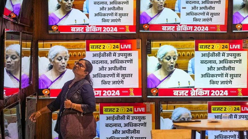 Sitharaman, Budget speech, people, woman Sitharaman, Budget speech, people, woman