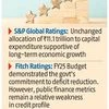 Credit rating agencies upbeat on India's fiscal consolidation plan