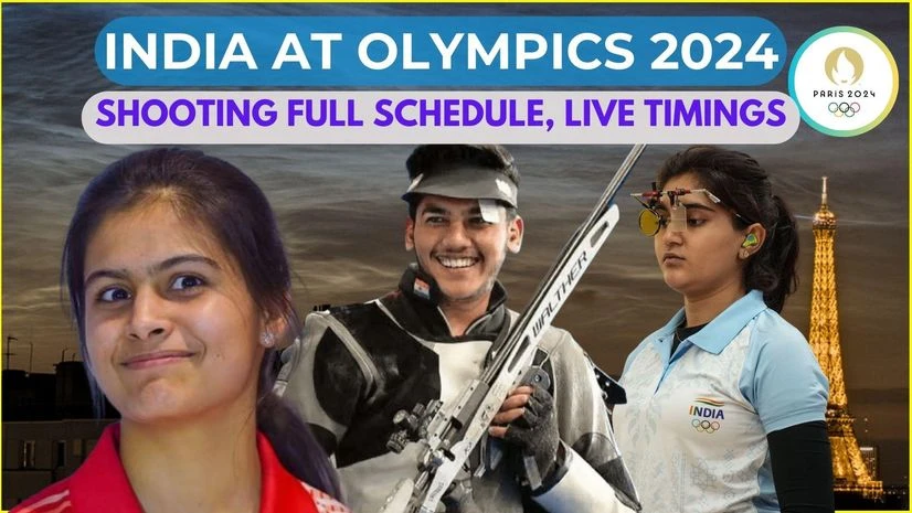 India at Olympics 2024: Shooting full contingent and full schedule India at Olympics 2024: Shooting full contingent and full schedule