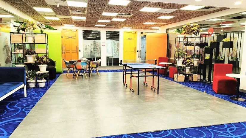 Hotel store collaboration zone in TOP’s commercial offices Hotel store collaboration zone in TOP’s commercial offices