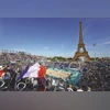 Beach volleyball at Eiffel Tower stadium draws crowds for social media post olympics