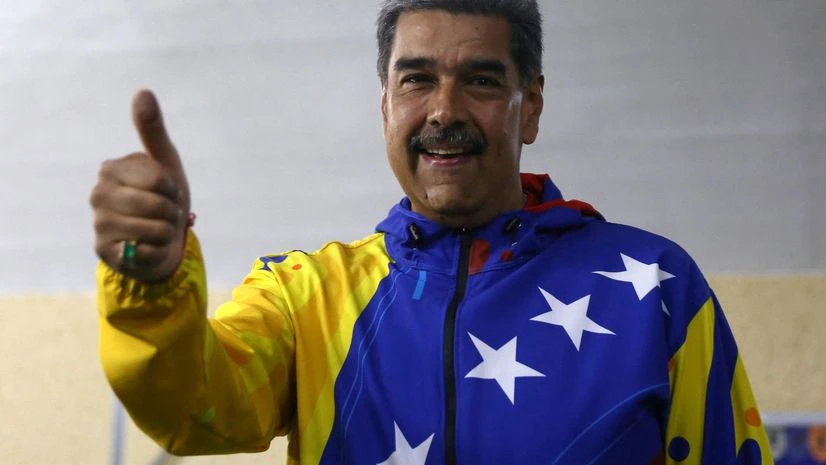 Venezuelan President Nicolas Maduro reacts after casting his vote during the presidential election, in Caracas, Venezuela July 28, 2024. Venezuelan President Nicolas Maduro reacts after casting his vote during the presidential election, in Caracas, Venezuela July 28, 2024. Photo: Reuters/Fausto Torrealba