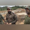 Malayalam superstar Mohanlal visits landslide-hit Wayanad in Army uniform Actor Mohanlal in Wayanad