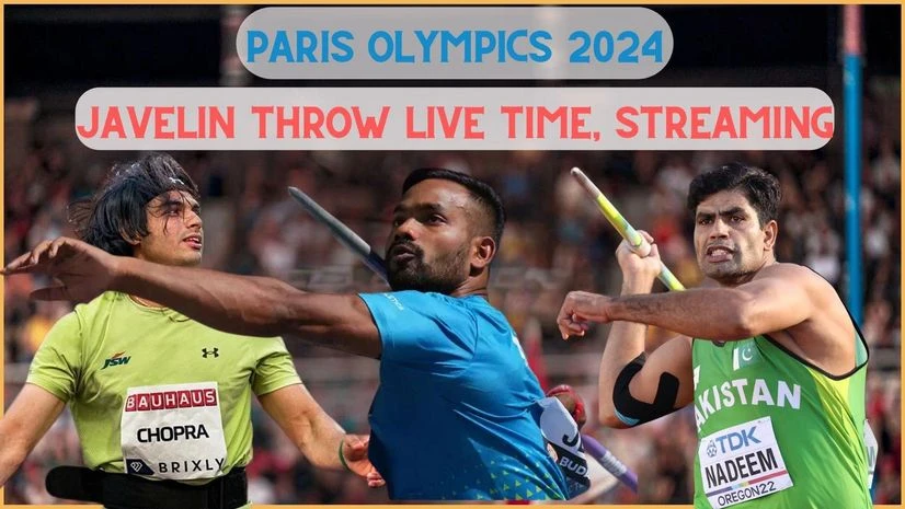 Paris Olympics 2024 javelin throw event, Neeraj Chopra, Kishore Jena and Arshad Nadeem Paris Olympics 2024 javelin throw event, Neeraj Chopra, Kishore Jena and Arshad Nadeem