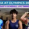 India at Paris Olympics 2024: Complete schedule of India events on August 8