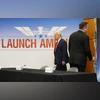 Donald Trump passes SpaceX CEO Elon Musk before watching the launch of a SpaceX Falcon 9 rocket carrying two NASA astronauts to the ISS, Florida, in May 2020. (Photo: Reuters) Donald Trump passes SpaceX CEO Elon Musk before watching the launch of a SpaceX Falcon 9 rocket carrying two NASA astronauts to the ISS, Florida, in May 2020. (Photo: Reuters)