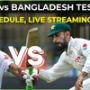 Pakistan vs Bangladesh Tests full schedule, live timings (IST), streaming