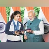 Manu Bhaker interacts with PM Narendra Modi Manu Bhaker interacts with PM Narendra Modi
