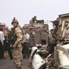 A US armoured vehicle in the centre of Baghdad, after ploughing through a passenger car and causing civilian casualties on November 10, 2003. In Afghanistan, Iraq and several West Asian countries, the US, Nato and Israeli militaries have failed to an