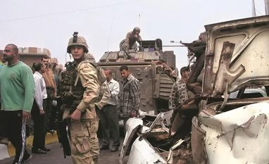 Drones strike three oil fields in northern Iraq's Kurdistan region A US armoured vehicle in the centre of Baghdad, after ploughing through a passenger car and causing civilian casualties on November 10, 2003. In Afghanistan, Iraq and several West Asian countries, the US, Nato and Israeli militaries have failed to an
